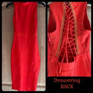 WOW Couture Red Dress with Drawstring Back